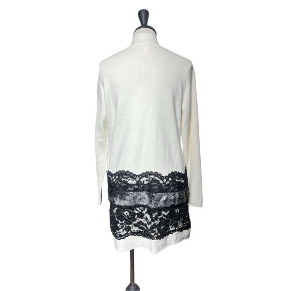 Chico's Lace Drama NWT Long Sleeve Cardigan Duster Sweater Small - Picture 3 of 5